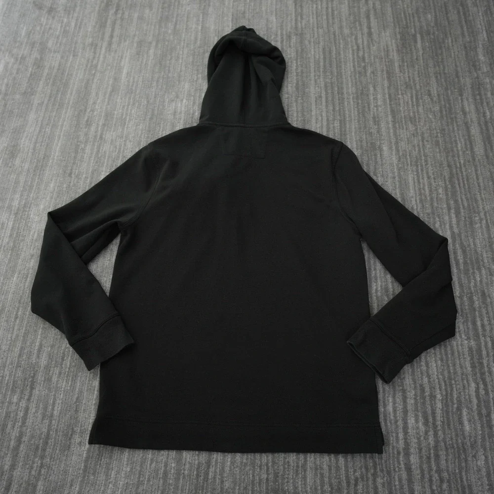 Banana Republic Hoodie Men Black Pullover Sweatshirt Pocket Moisture‎ Wicking M